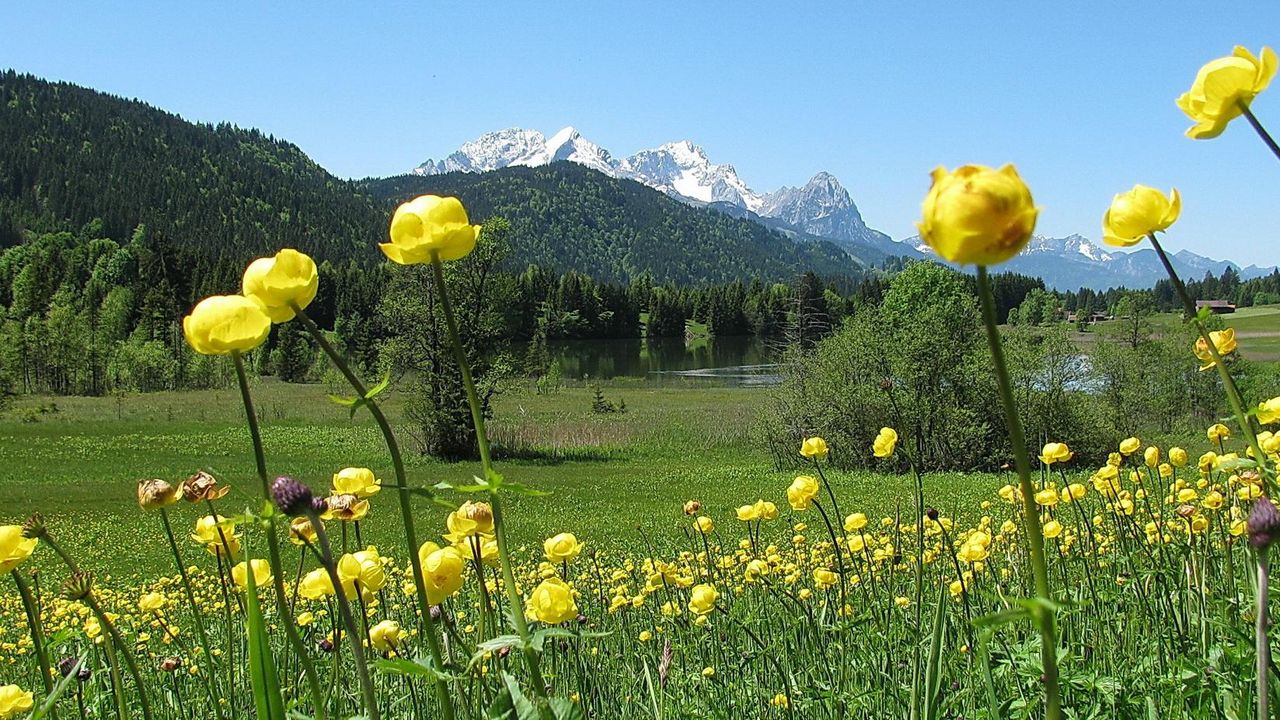 Geroldsee mit Zugspitze im Hintergrund Geroldsee mit Zugspitze im Hintergrund
